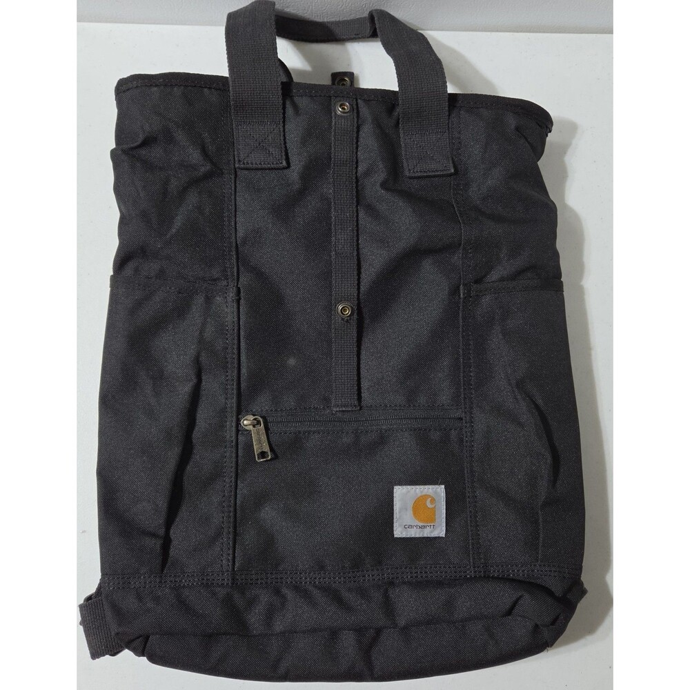 Carhartt Convertible Legacy Hybrid Backpack Tote Black 18x14